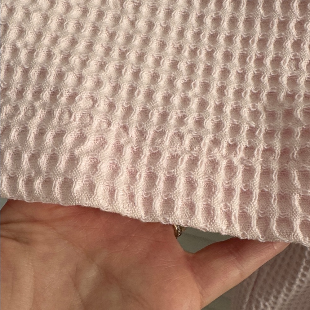 Softies Paddi Murphy Soft Pink Cotton Waffle Robe Small - Picture 5 of 8
